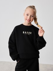 Baker by Ted Baker Back Print Sweat and Wide Leg Joggers Set - Image 5 of 11