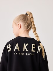 Baker by Ted Baker Back Print Sweat and Wide Leg Joggers Set - Image 6 of 11