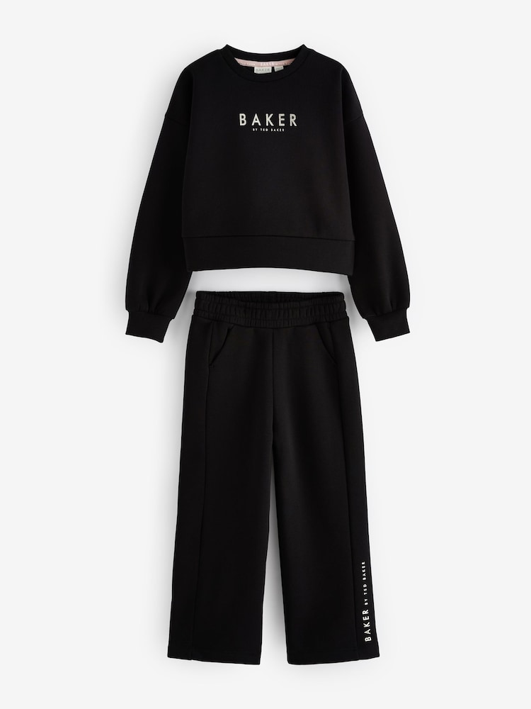 Baker by Ted Baker Back Print Sweat and Wide Leg Joggers Set - Image 7 of 11