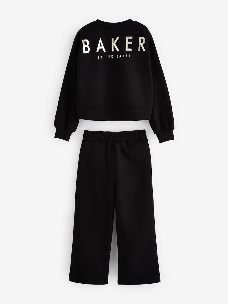 Baker by Ted Baker Back Print Sweat and Wide Leg Joggers Set - Image 8 of 11