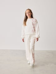 Baker by Ted Baker Back Print Sweat and Wide Leg Joggers Set - Image 1 of 13