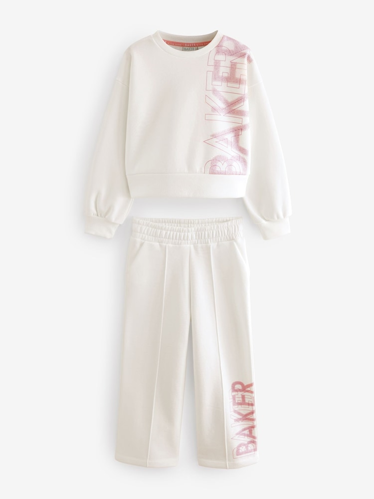 Baker by Ted Baker Back Print Sweat and Wide Leg Joggers Set - Image 8 of 13