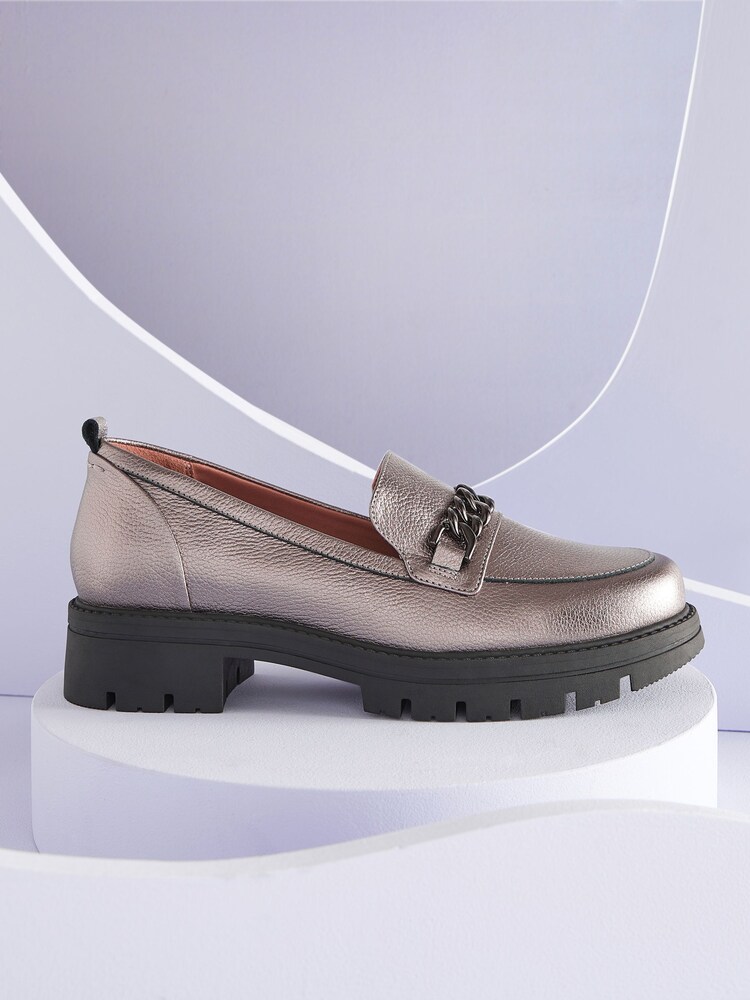 Pewter Forever Comfort With Motionflex Chunky Loafers - Image 1 of 6