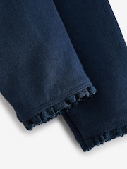 Navy Blue Lace Trim Leggings (3mths-7yrs) - Image 3 of 3