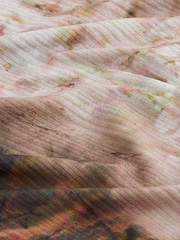 Rosa/Abstrakter Digitalprint - Strukturiertes Maxikleid - Bild 5 von 5