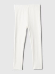 Gap White Pull On Ribbed Knit Leggings (Newborn-5yrs) - Image 1 of 2