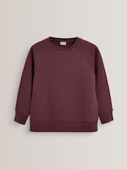 Burgundy Red 1 Pack Crew Neck School Sweater (3-16yrs) - Image 1 of 3