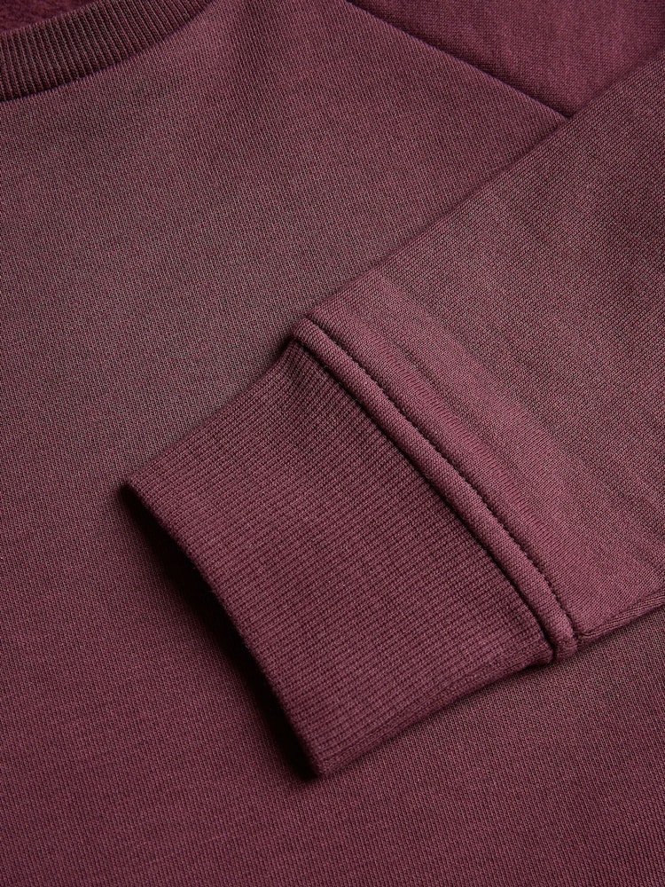 Burgundy Red 1 Pack Crew Neck School Sweater (3-16yrs) - Image 3 of 3
