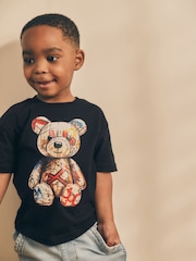 Black Bear 100% Cotton Short Sleeve Character T-Shirt (3mths-7yrs) - Image 1 of 5