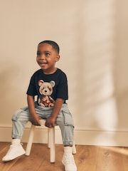 Black Bear 100% Cotton Short Sleeve Character T-Shirt (3mths-7yrs) - Image 3 of 5