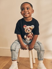 Black Bear 100% Cotton Short Sleeve Character T-Shirt (3mths-7yrs) - Image 4 of 5