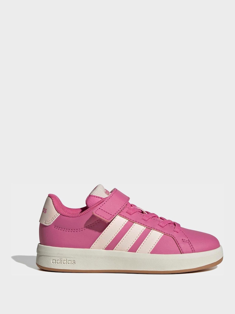 adidas Pink Grand Court Children Shoes - Image 1 of 10