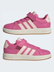 adidas Pink Grand Court Children Shoes - Image 6 of 10