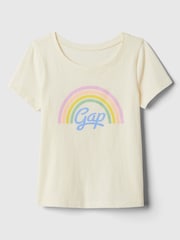 Gap Cream Graphic Short Sleeve Crew Neck T-Shirt (Newborn-5yrs) - Image 1 of 1