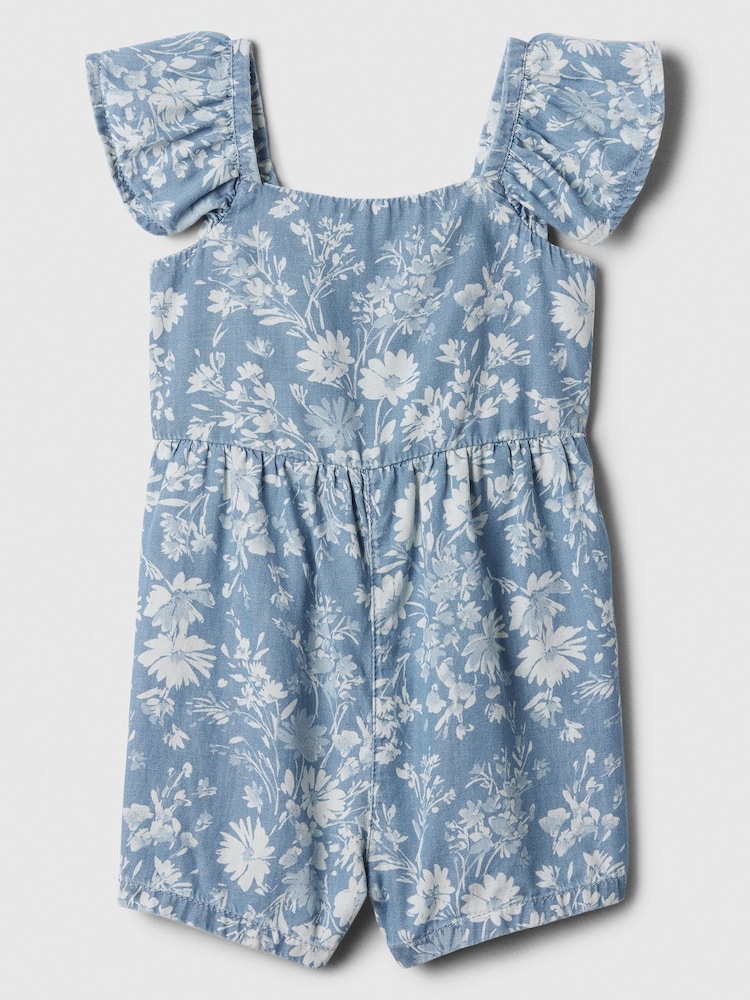 Gap Strampler aus Chambray mit Flatterärmeln (Baby bis 5 Jahre) - Bild 1 von 3