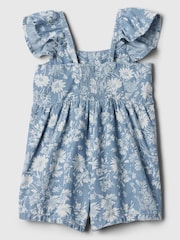 Gap Strampler aus Chambray mit Flatterärmeln (Baby bis 5 Jahre) - Bild 2 von 3