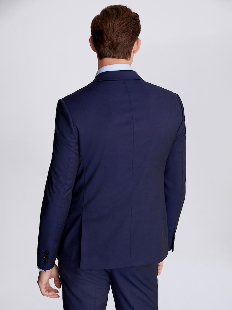 MOSS Ink Blue Slim Suit Jacket - Image 3 of 5