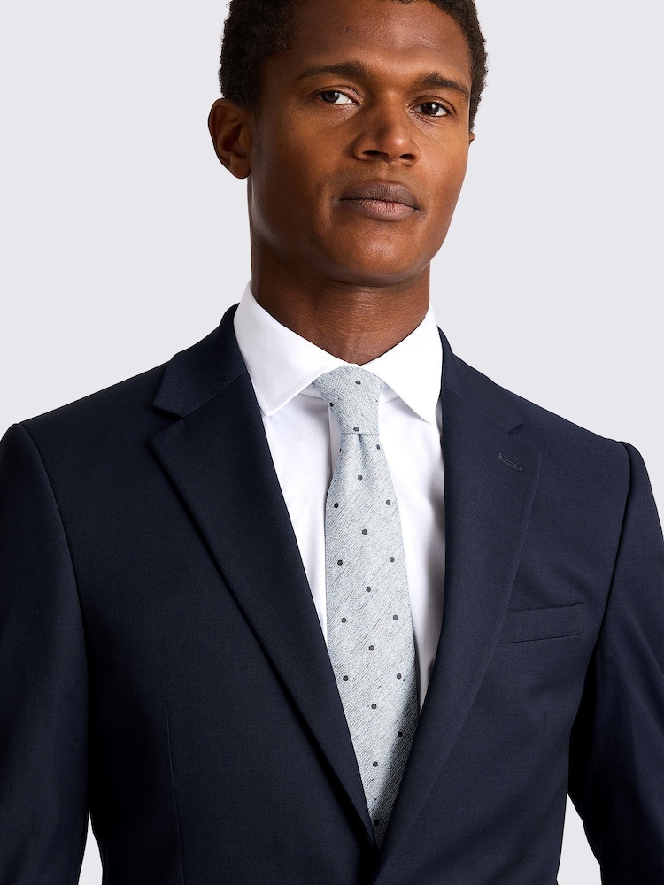 MOSS Ink Blue Slim Suit Jacket - Image 6 of 6