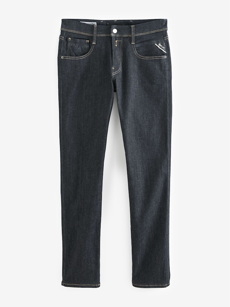 Replay Indigo Blue Anbass Slim Fit Jeans - Image 5 of 5