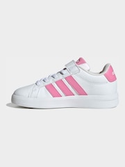 adidas White Grand Court Children Shoes - Image 4 of 9