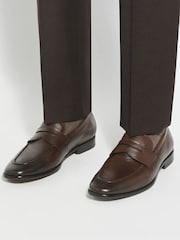 Dune London Brown Salford Loafers - Image 1 of 6