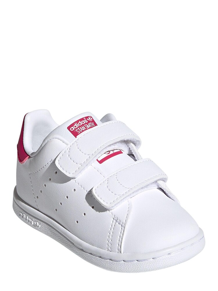 adidas Originals Infant Stan Smith White Strap Close Trainers - Image 2 of 5