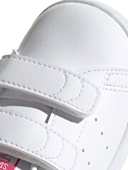 adidas Originals Infant Stan Smith White Strap Close Trainers - Image 4 of 5
