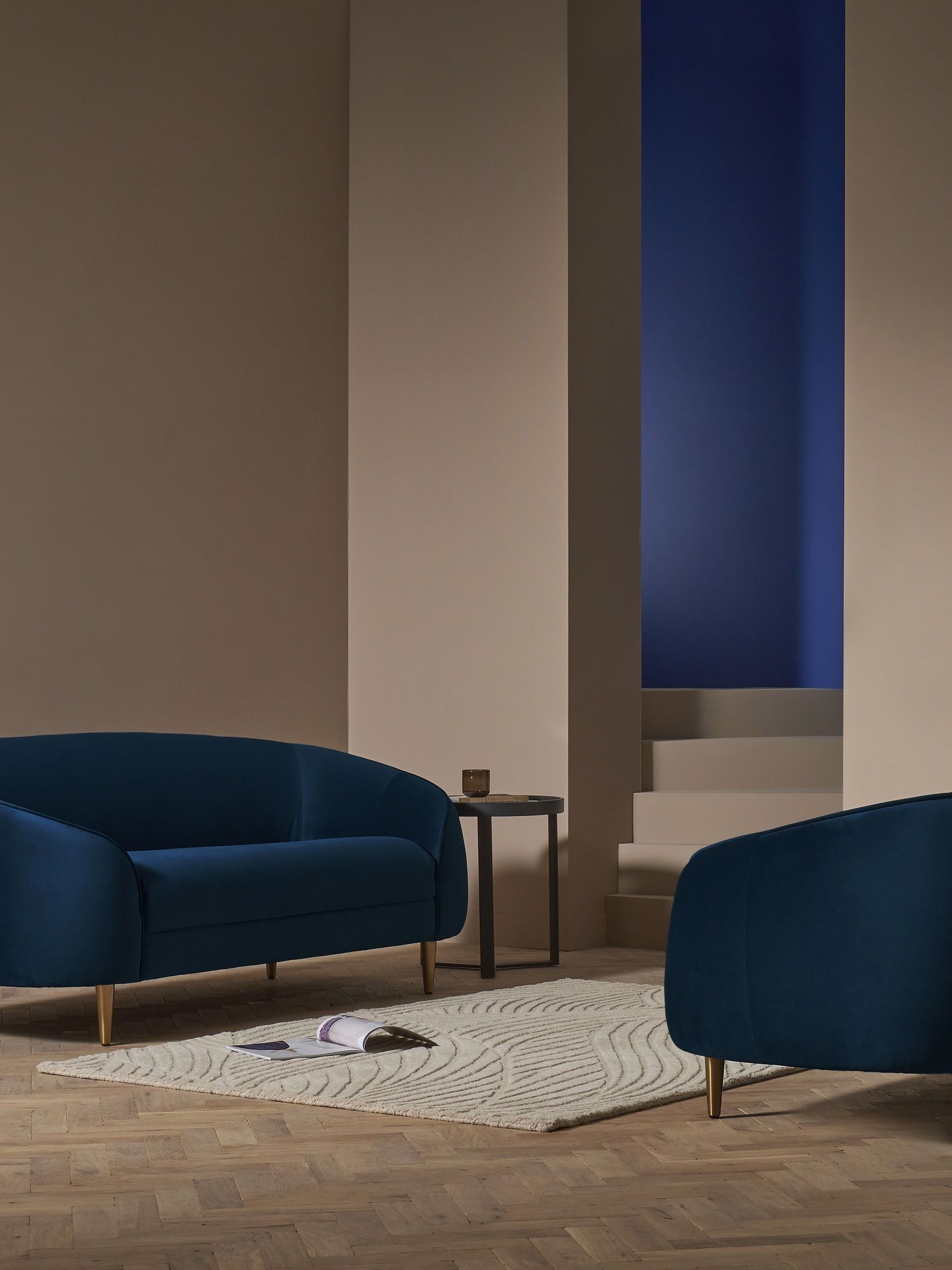 Buy MADE.COM Blue Trudy 2 Seater Sofa from the Next UK online shop