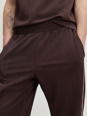 River Island Brown Slim Fit Herringbone Joggers - Image 4 of 4