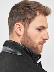 Barbour® Black Powell Quilted Jacket - Image 7 of 13
