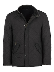 Barbour® Black Powell Quilted Jacket - Image 8 of 13