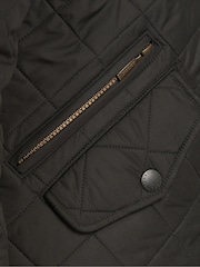 Barbour® Black Powell Quilted Jacket - Image 9 of 13