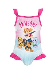 Character Pink Paw Patrol Ruffle Pink Swimsuit - Image 1 of 6