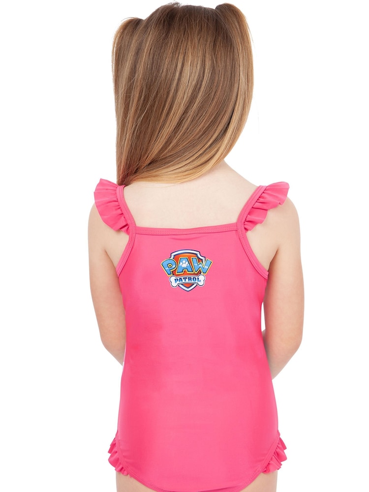 Character Pink Paw Patrol Ruffle Pink Swimsuit - Image 5 of 6