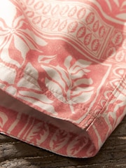 Light Pink Artisan Regular Fit Printed Swim Shorts - Image 9 of 13