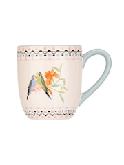 Cath Kidston Set of 4 Blue Budgie Breakfast Mugs - Image 2 of 3