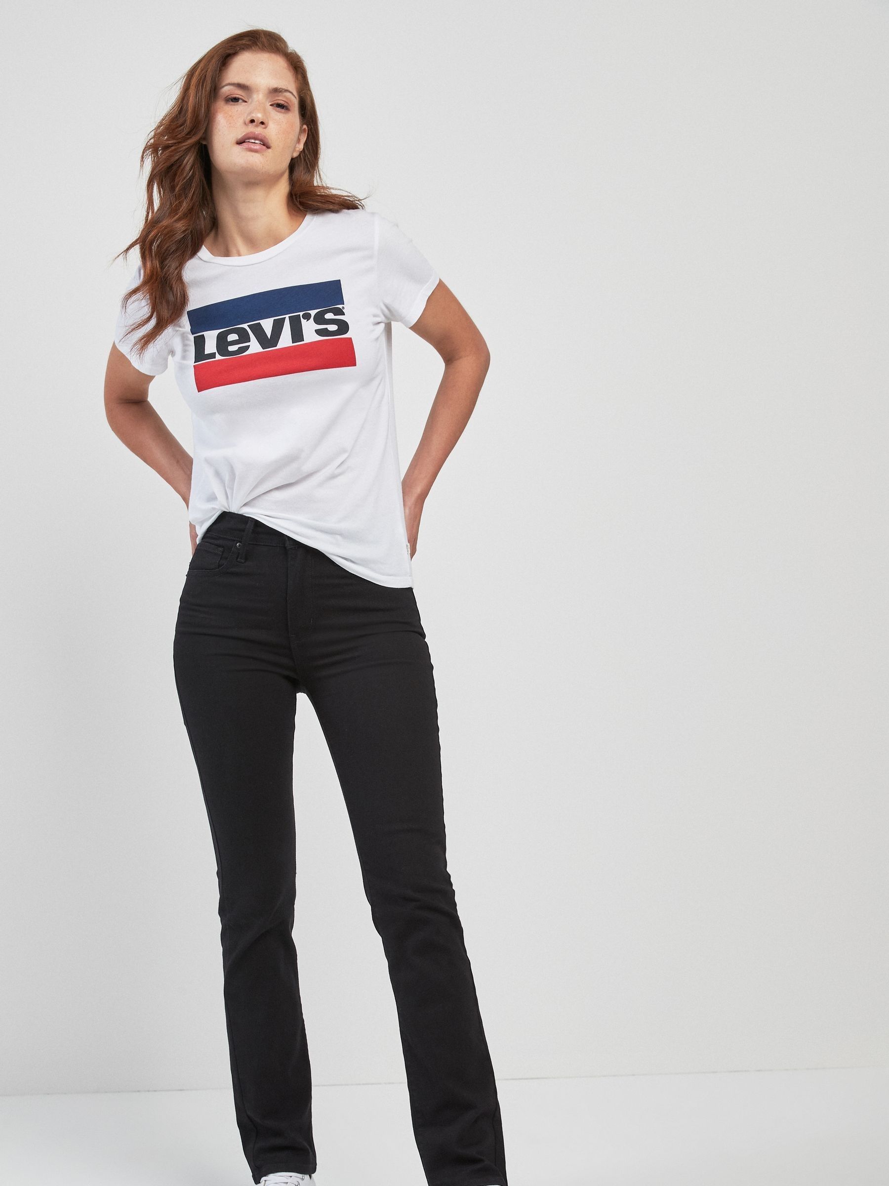 Buy Levi s Night Is Black 724 High Rise Straight Jeans from Next Luxembourg