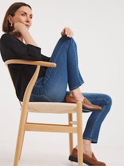 JD Williams Mid Blue Slim Leg Jeggings - Image 3 of 4