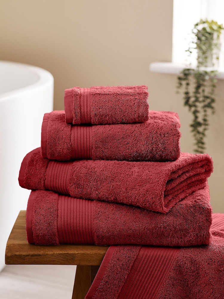 Red Berry Egyptian Cotton Towel - Image 1 of 5