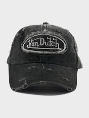 Von Dutch Black Busted Dad Cap - Image 1 of 4