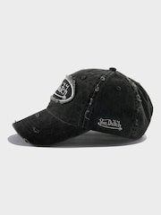Von Dutch Black Busted Dad Cap - Image 2 of 4
