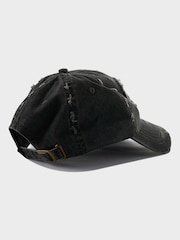 Von Dutch Black Busted Dad Cap - Image 3 of 4