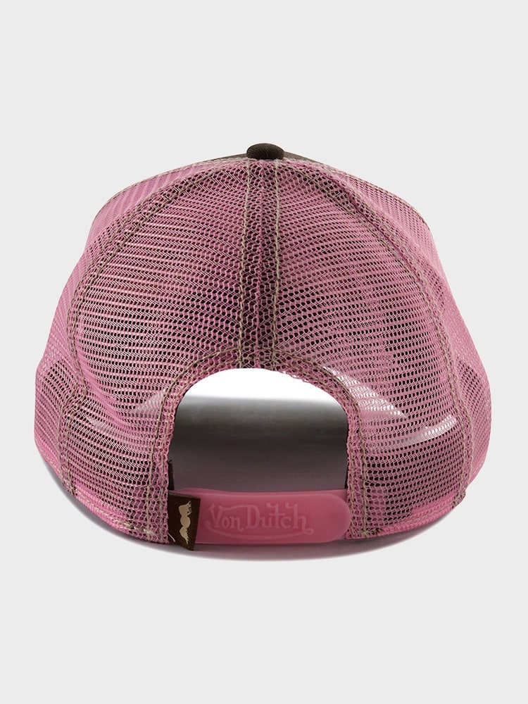 Von Dutch Brown Staple Trucker Cap - Image 2 of 3 Von Dutch Brown Staple Trucker Cap - Image 2 of 3