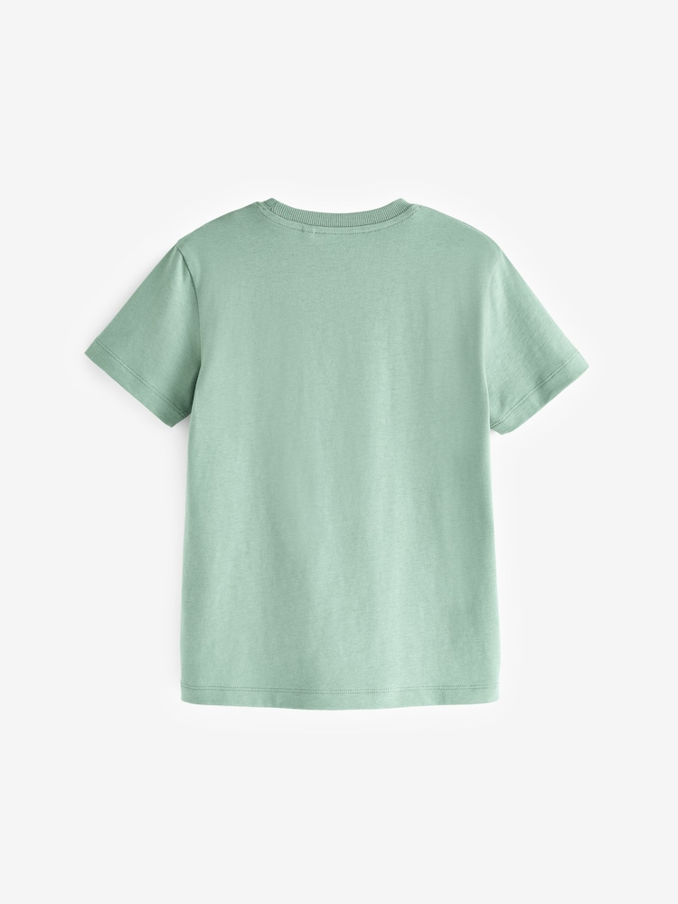 Green Mineral Regular Fit Short Sleeve T-Shirt (3-16yrs) - Image 6 of 7
