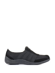 Pavers Black Pavers Ladies Casual Zip Up Trainers - Image 1 of 5
