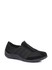 Pavers Black Pavers Ladies Casual Zip Up Trainers - Image 3 of 5