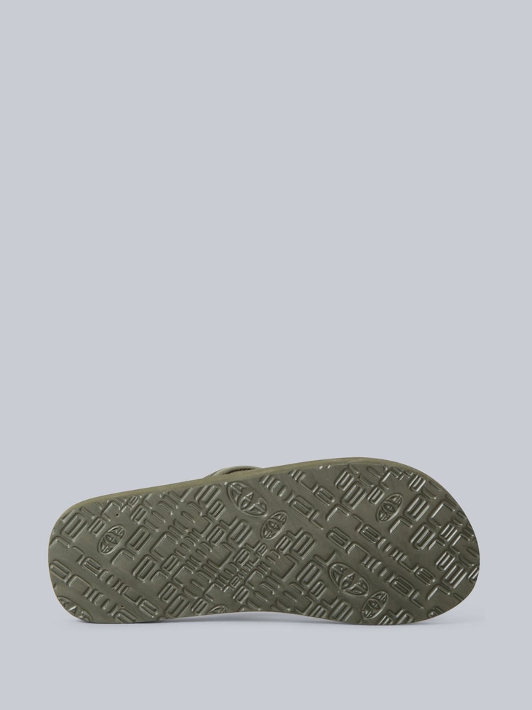 Animal Green Olive Womens Swish Flip Flops - Image 3 of 5