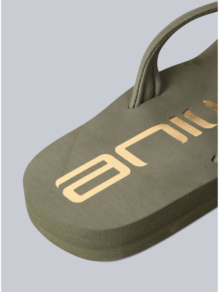 Animal Green Olive Womens Swish Flip Flops - Image 4 of 5