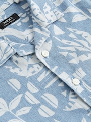 Blue Dino Short Sleeve Printed Shirt (3mths-7yrs) - Image 6 of 6