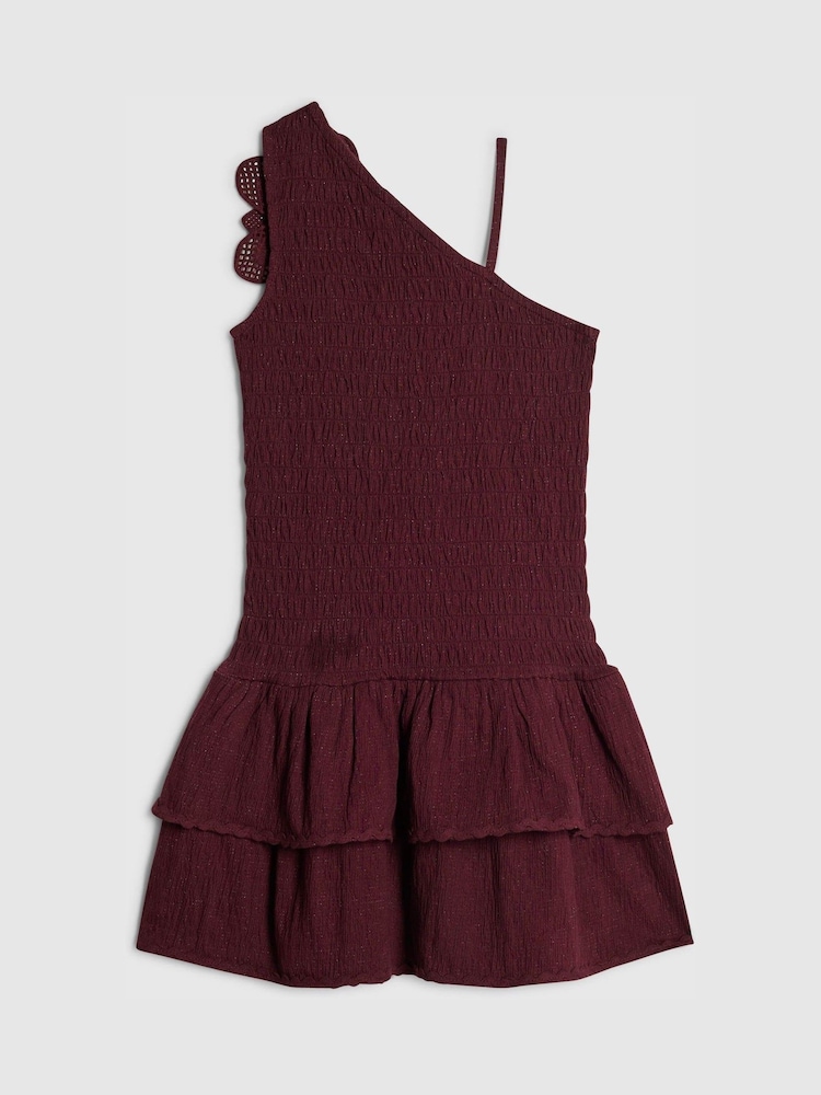 River Island Brown Asymetric Crochet Flower Dress - Image 2 of 4 River Island Brown Asymetric Crochet Flower Dress - Image 2 of 4